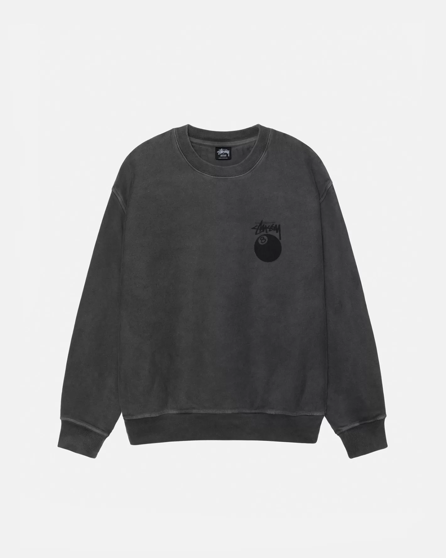 8 BALL CREW PIGMENT DYED>Stüssy Cheap