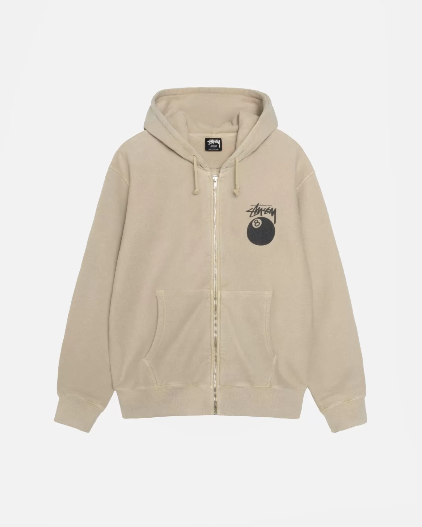8 BALL ZIP HOODIE PIGMENT DYED>Stüssy Best