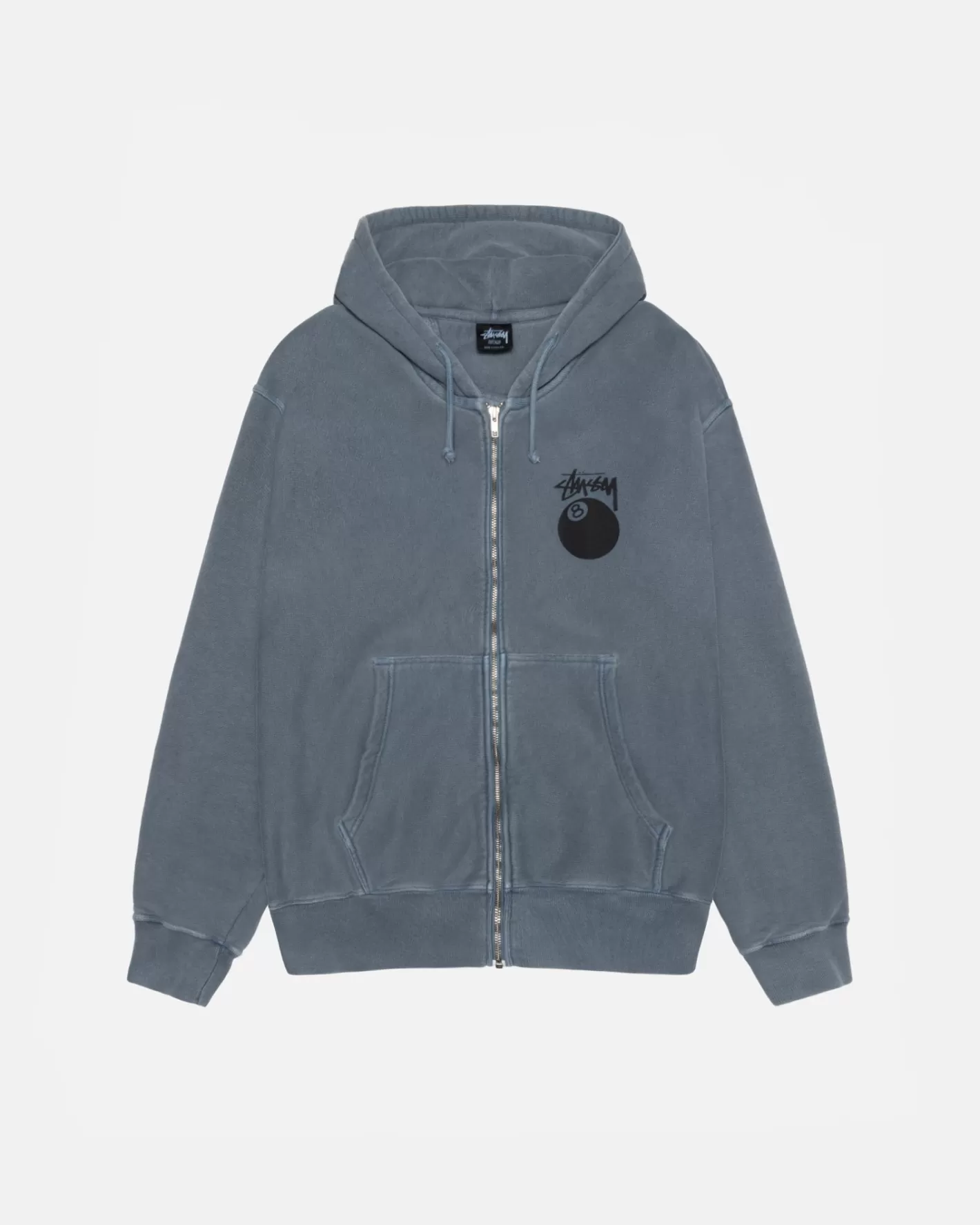 8 BALL ZIP HOODIE PIGMENT DYED>Stüssy Discount