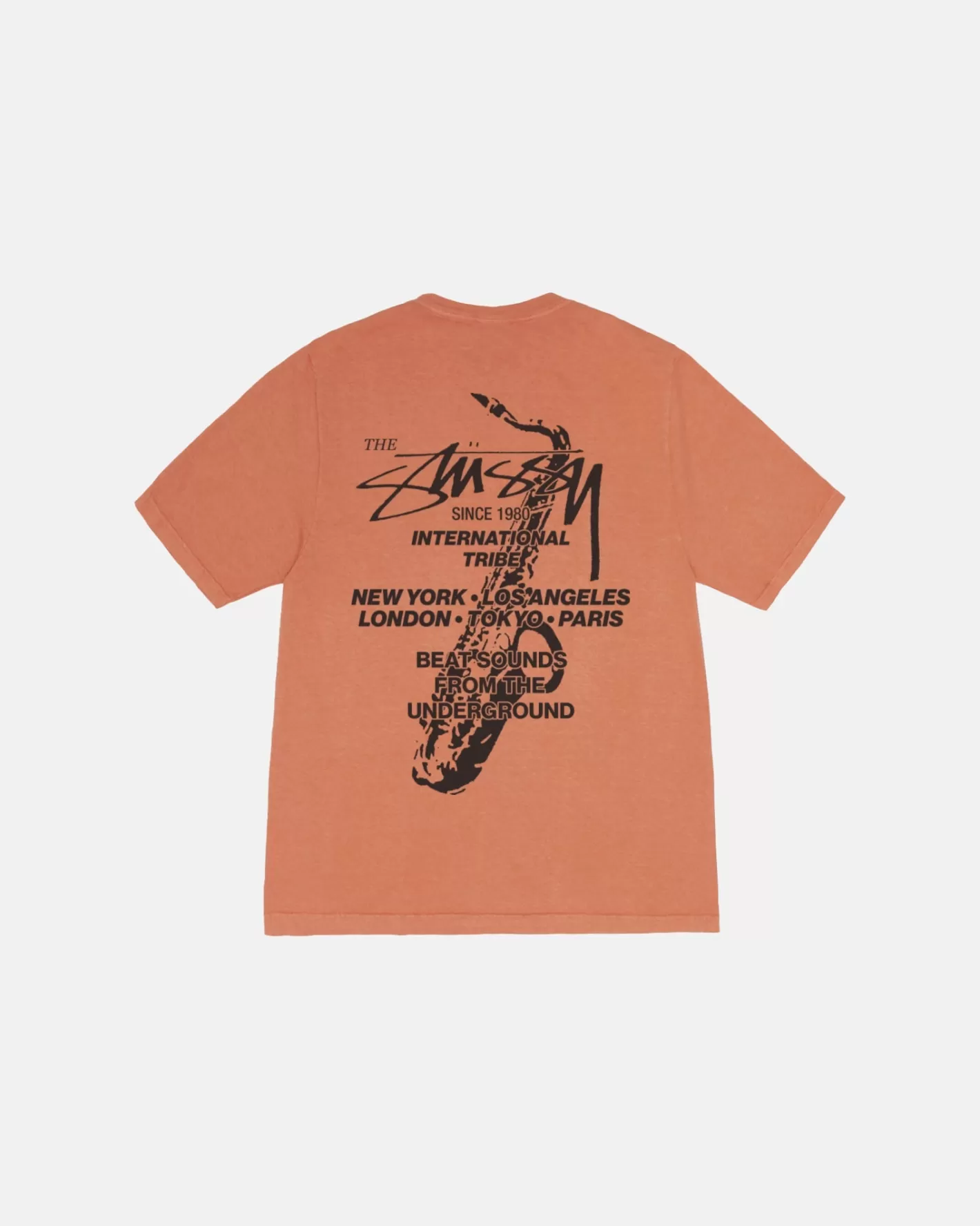 BEAT SOUNDS TEE PIGMENT DYED>Stüssy Fashion