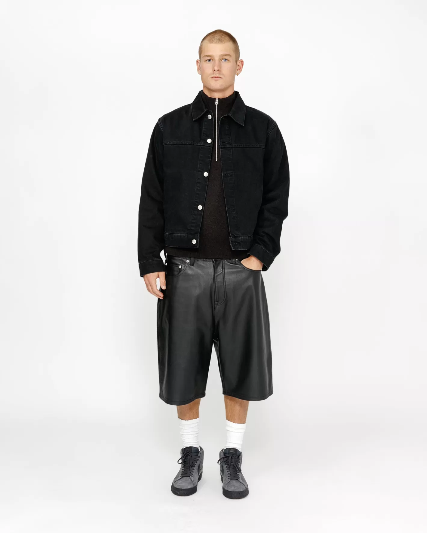 BIG OL' SHORT LEATHER>Stüssy Online