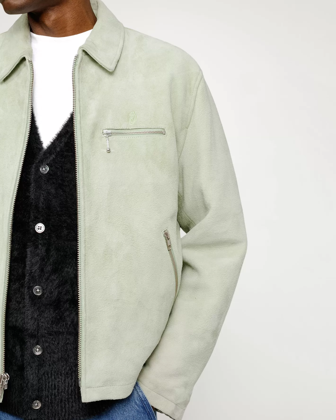 BING JACKET SUEDE>Stüssy Clearance