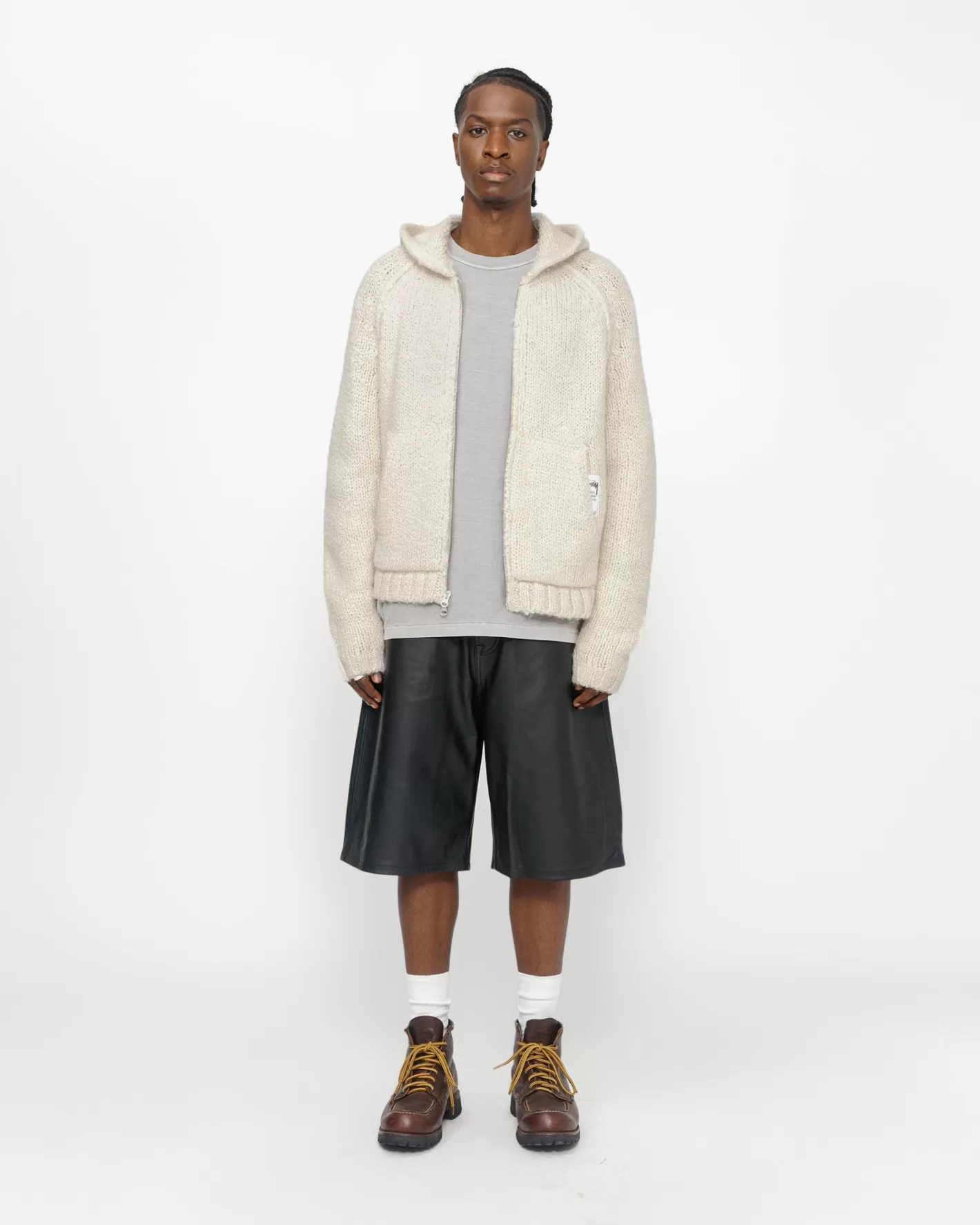 CHUNKY KNIT ZIP HOODIE>Stüssy Flash Sale