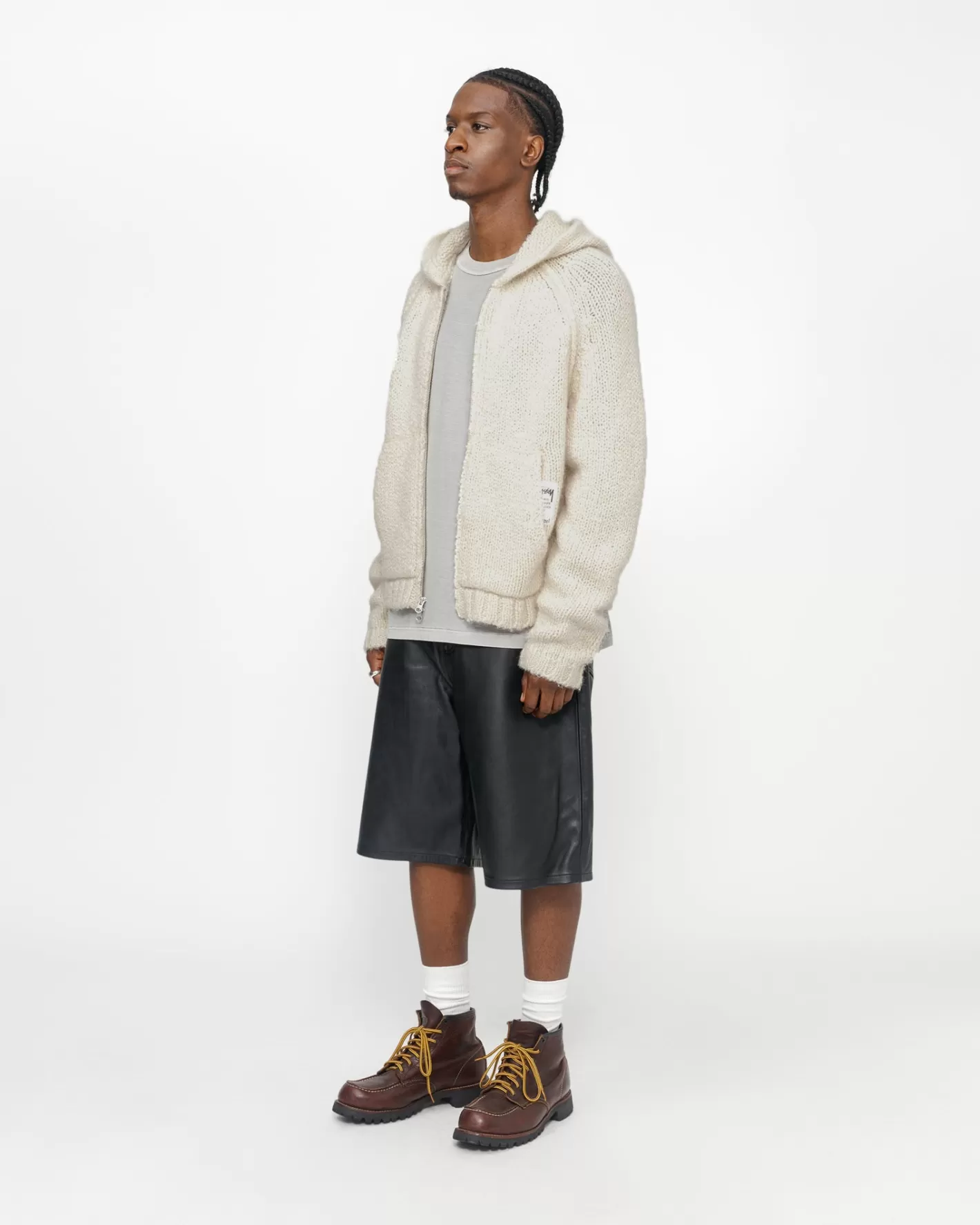 CHUNKY KNIT ZIP HOODIE>Stüssy Flash Sale
