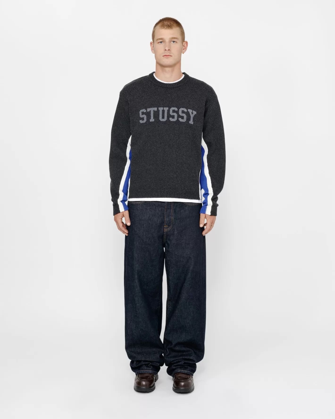 CONTRAST STRIPE CREW>Stüssy Sale