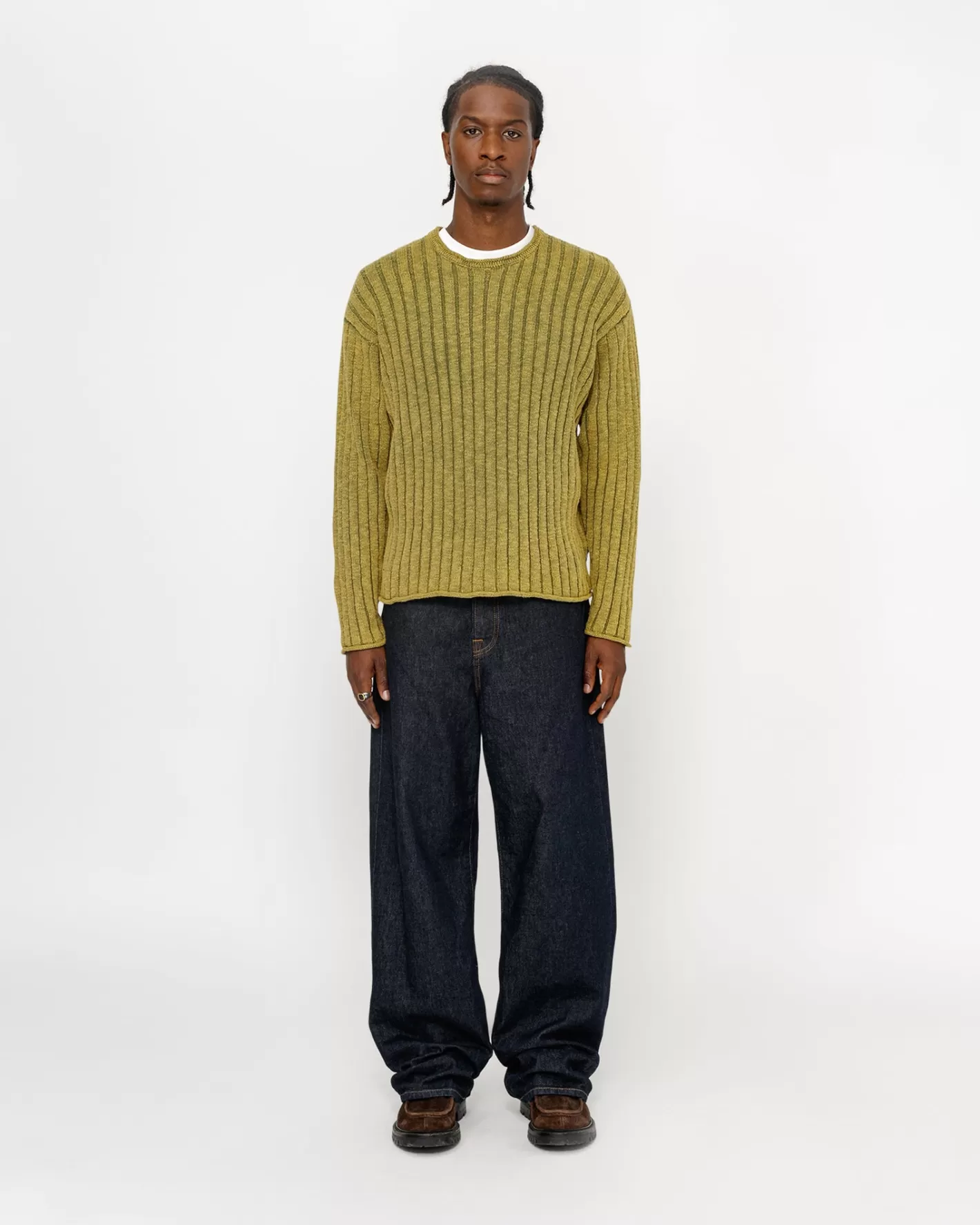 COTTON SLUB RIB CREW>Stüssy Cheap