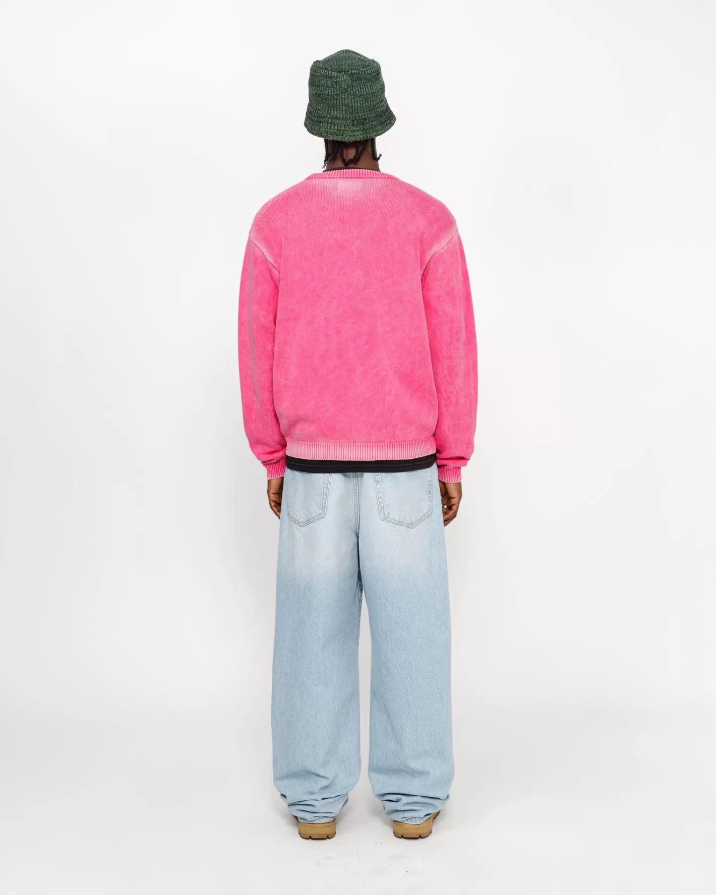 FADED COTTON KNIT CREW>Stüssy New