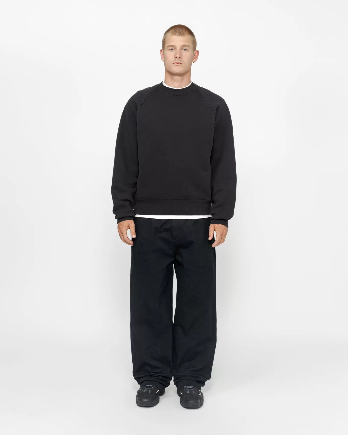 FLEECE RAGLAN CREW>Stüssy Cheap