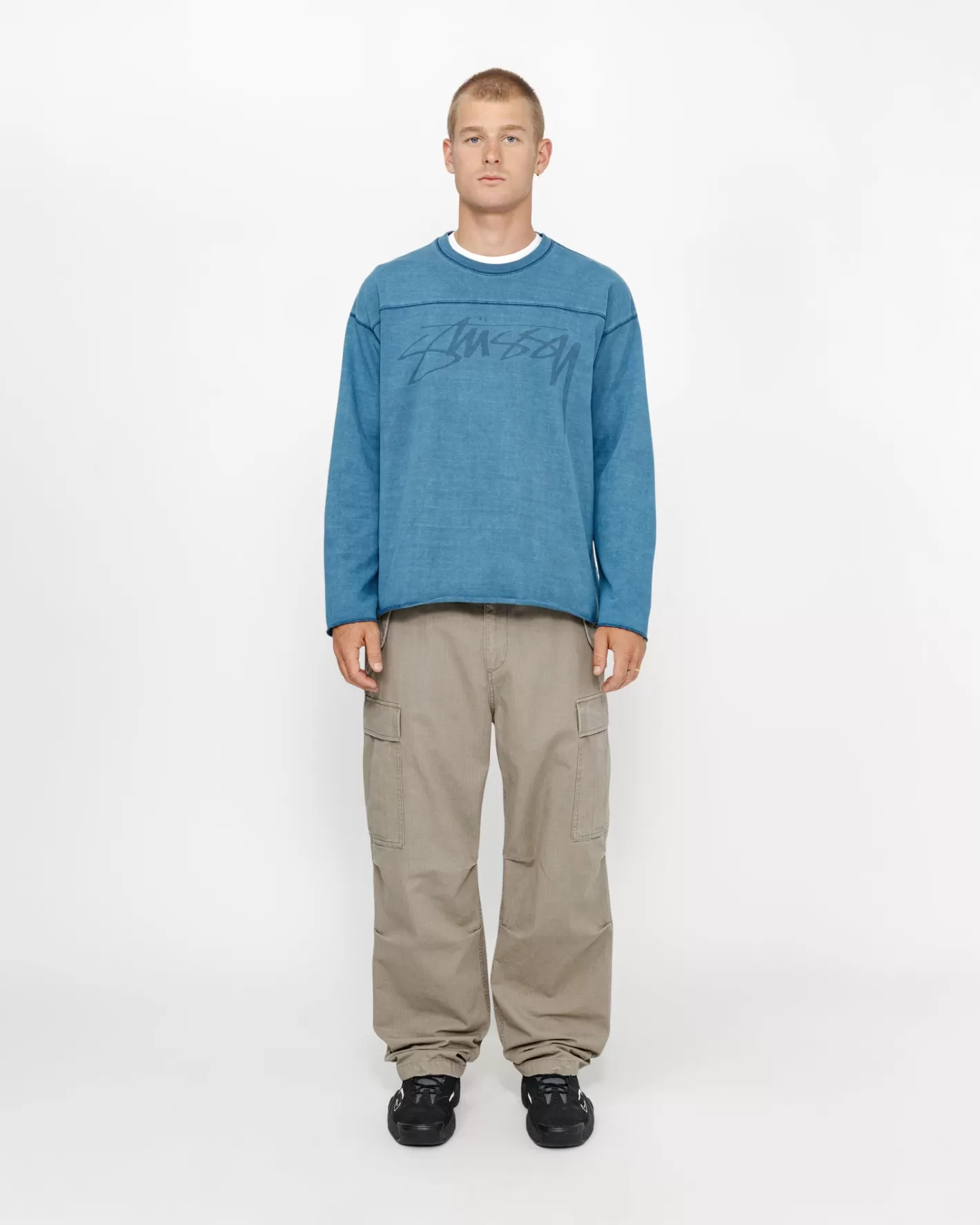 FOOTBALL CREW PIGMENT DYED COTTON>Stüssy Flash Sale