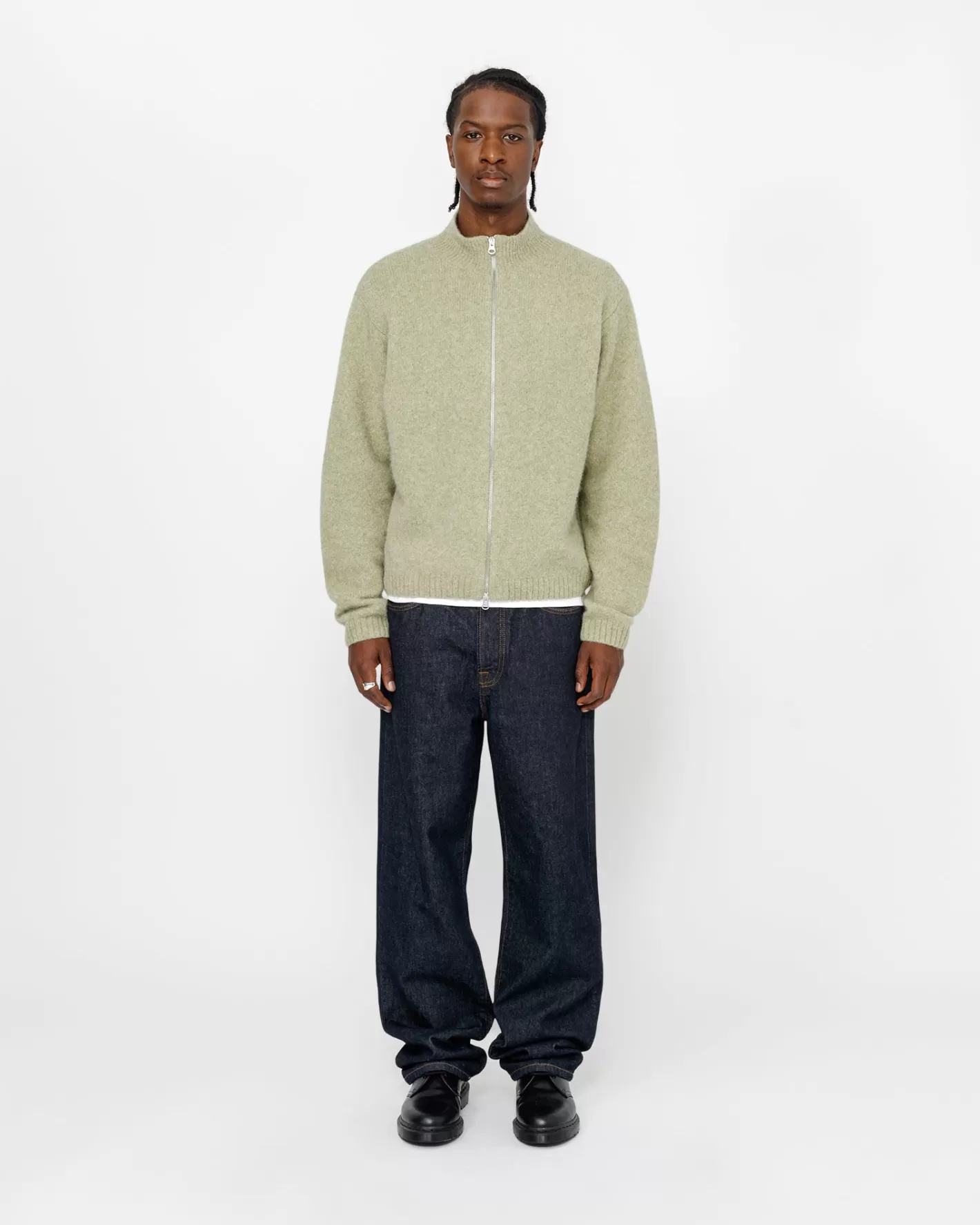 FULL ZIP BRUSHED MERINO SWEATER>Stüssy Flash Sale