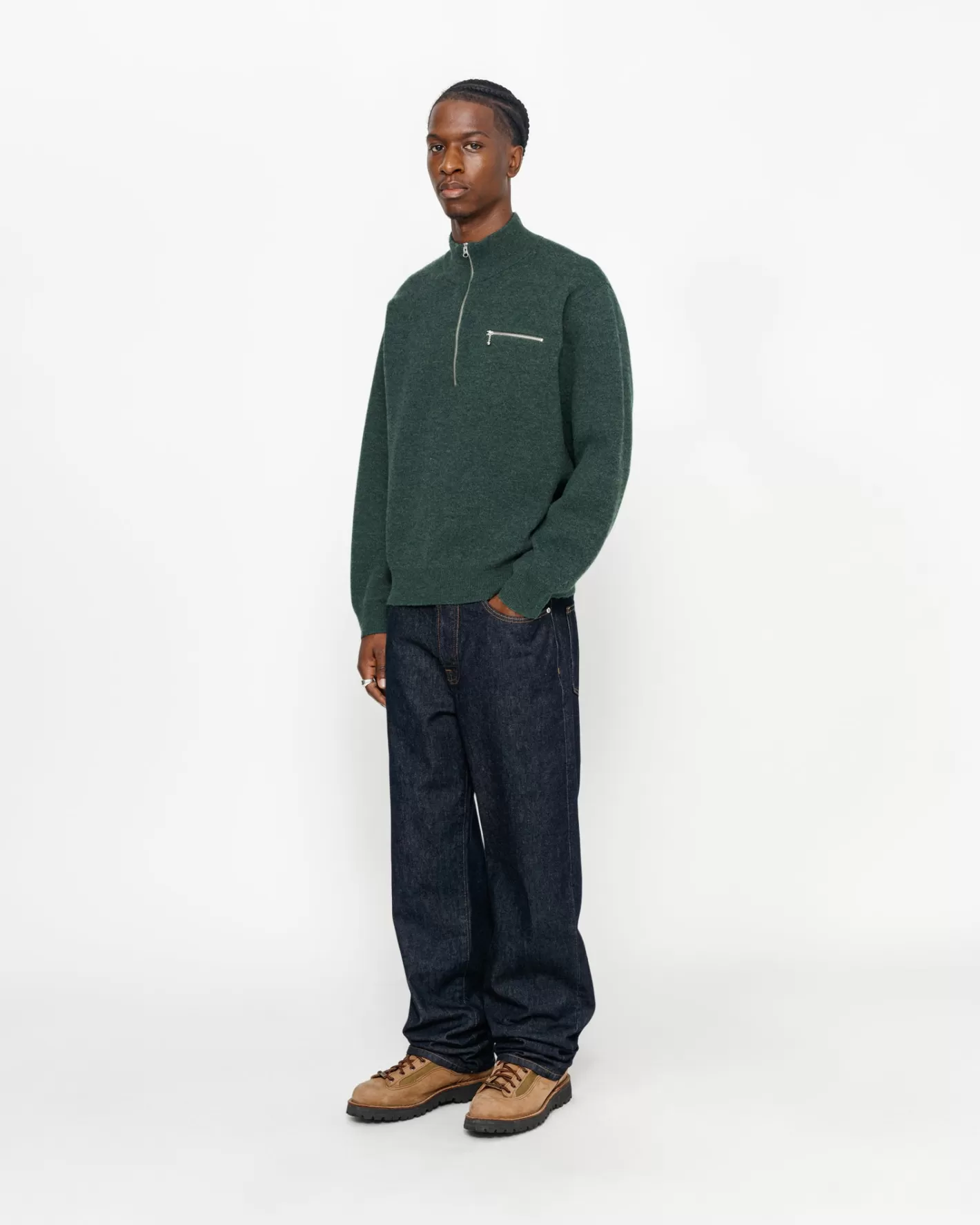 HALF ZIP MOCK NECK SWEATER>Stüssy Best Sale