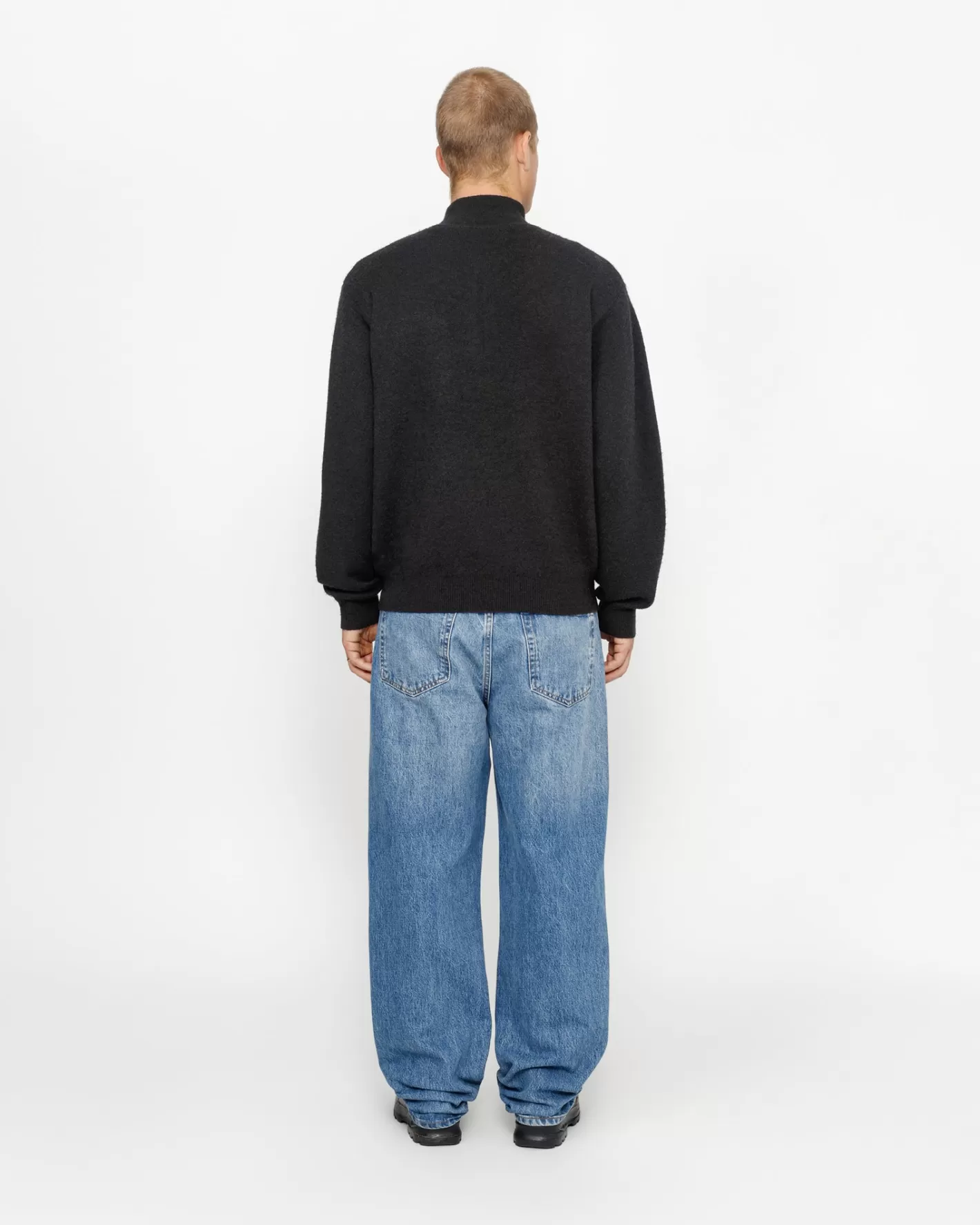 HALF ZIP MOCK NECK SWEATER>Stüssy Store