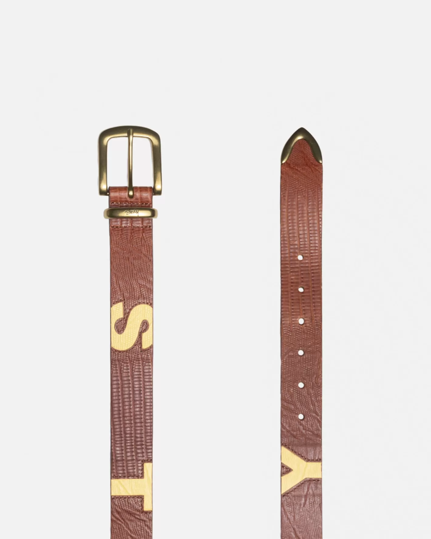 LIZARD TEXTURE UNDERLAY BELT>Stüssy Hot
