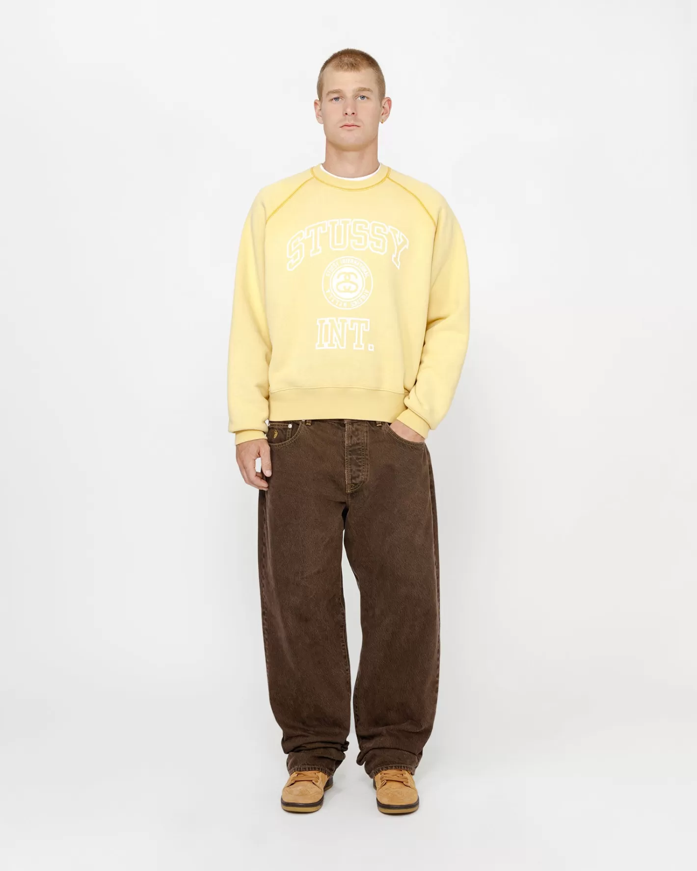 OVERLOCK VARSITY RAGLAN CREW>Stüssy New