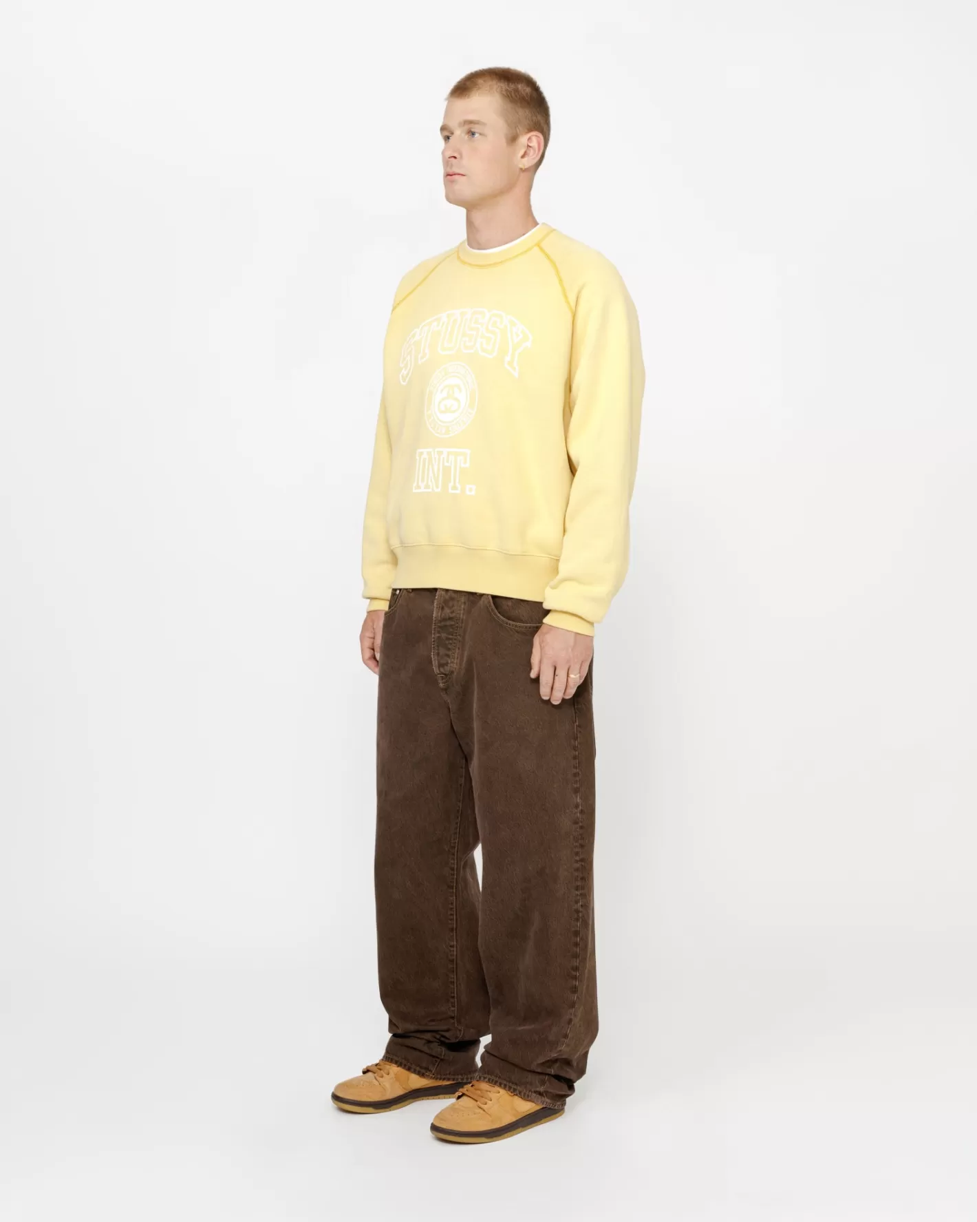 OVERLOCK VARSITY RAGLAN CREW>Stüssy New