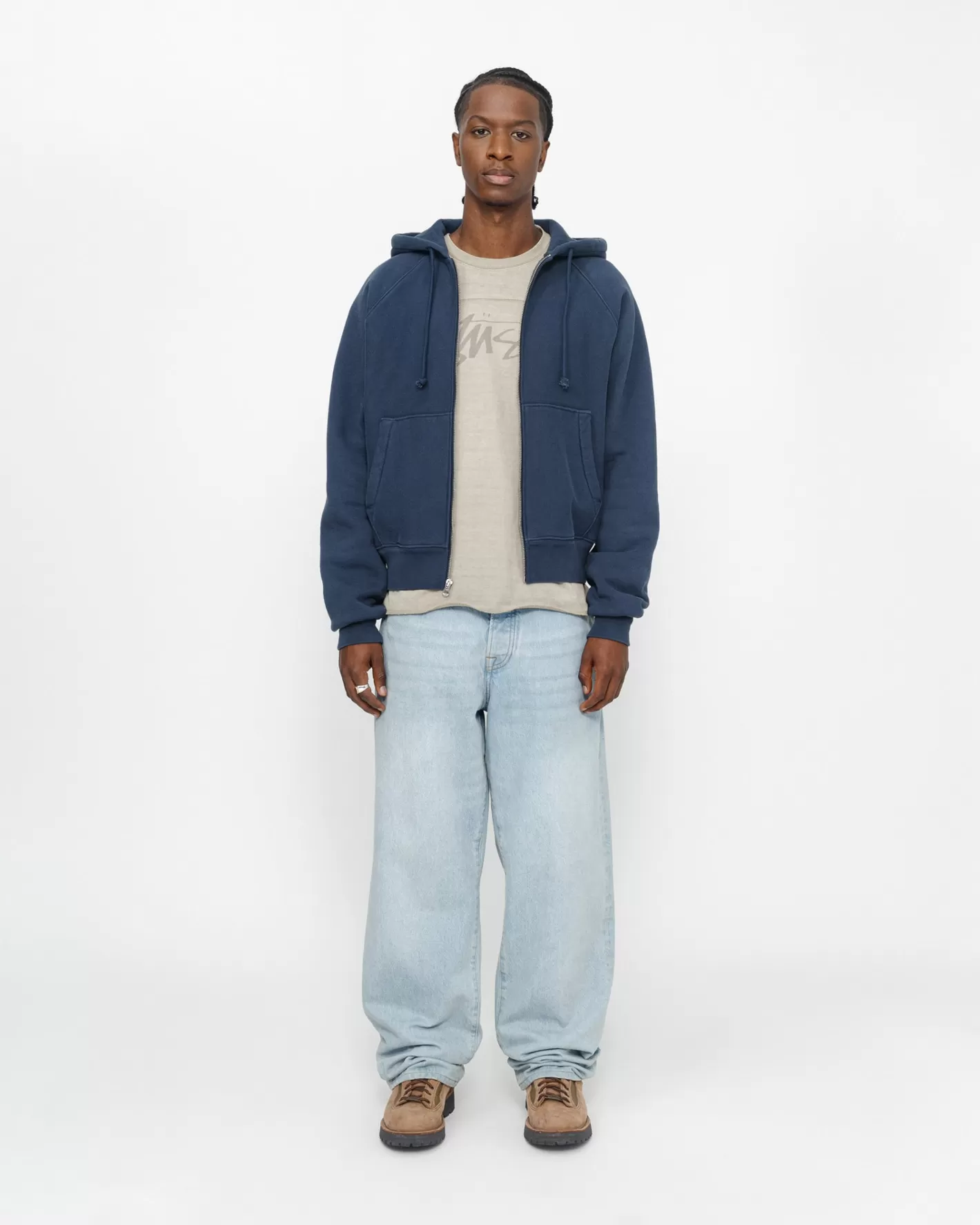 RAGLAN ZIP HOODIE>Stüssy New