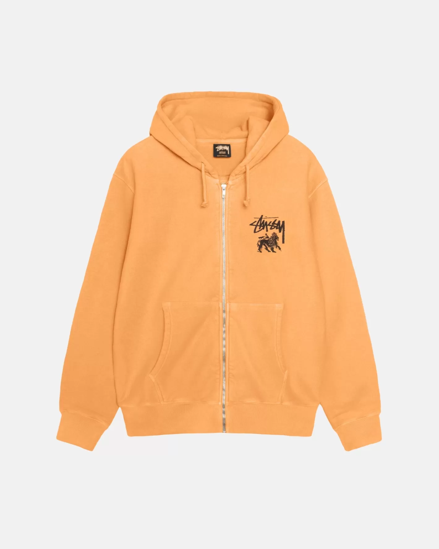 RASTA LION ZIP HOODIE PIGMENT DYED>Stüssy Sale