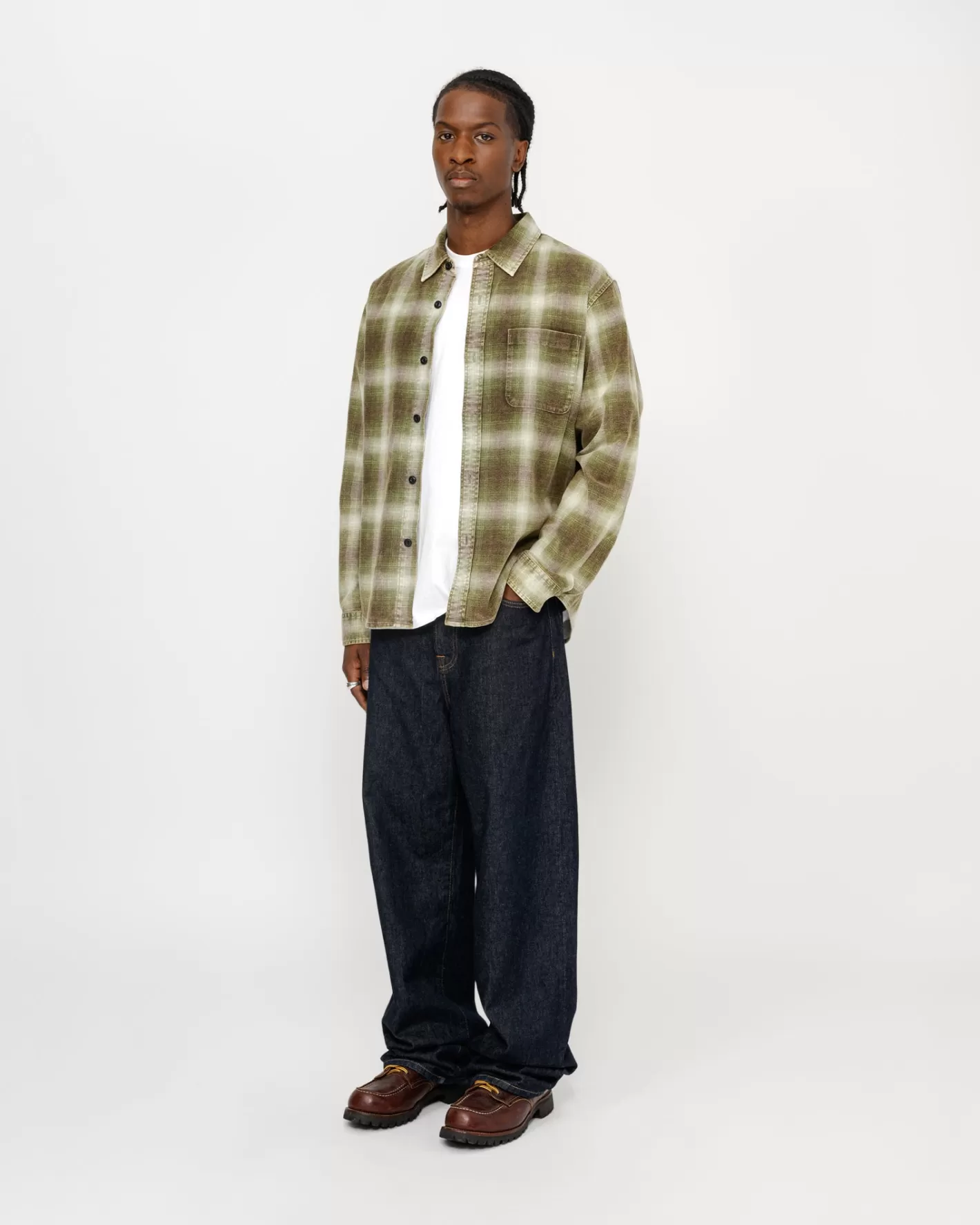 ROCCO FLANNEL PLAID SHIRT>Stüssy Hot