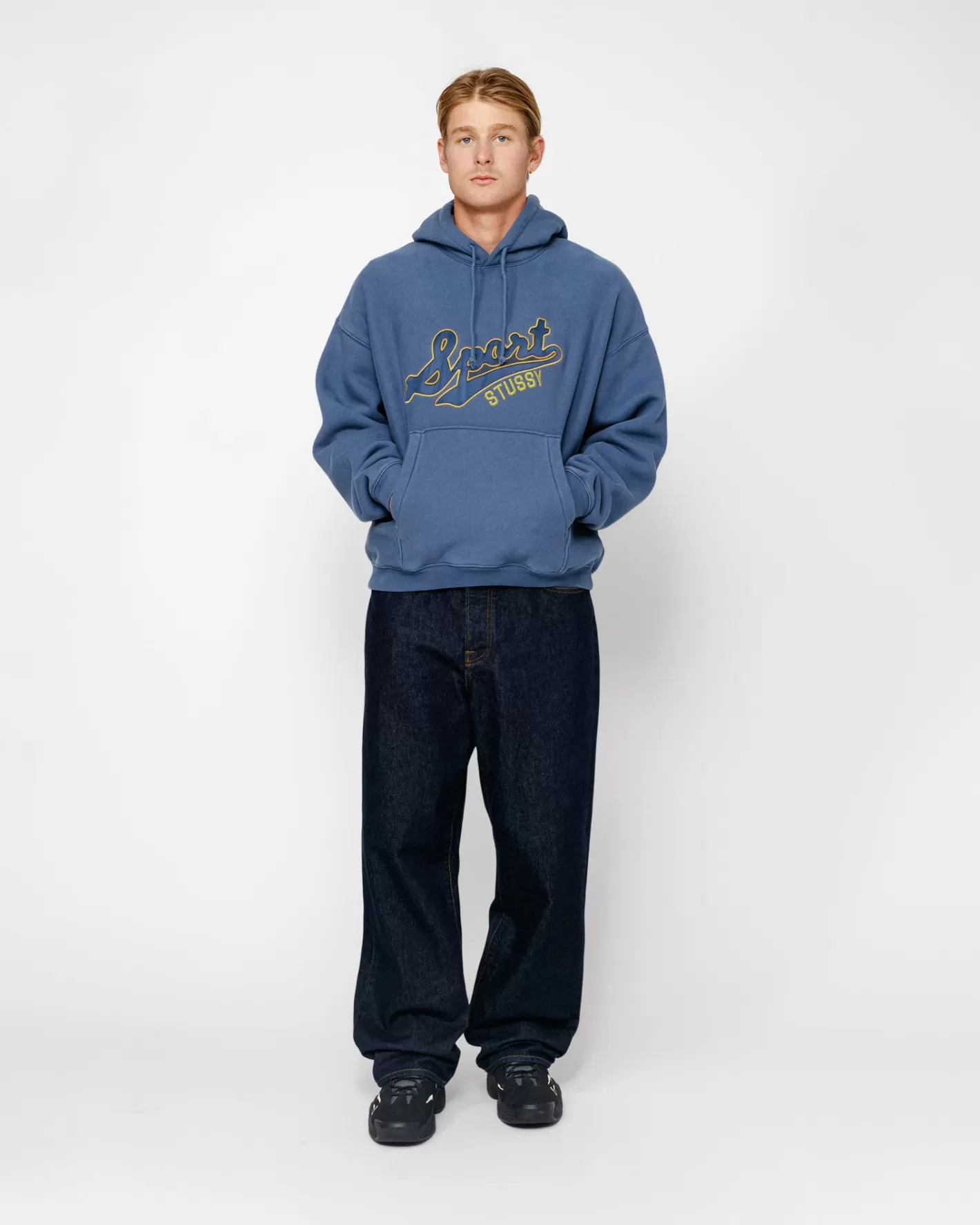 SATIN PATCH HOODIE>Stüssy Cheap