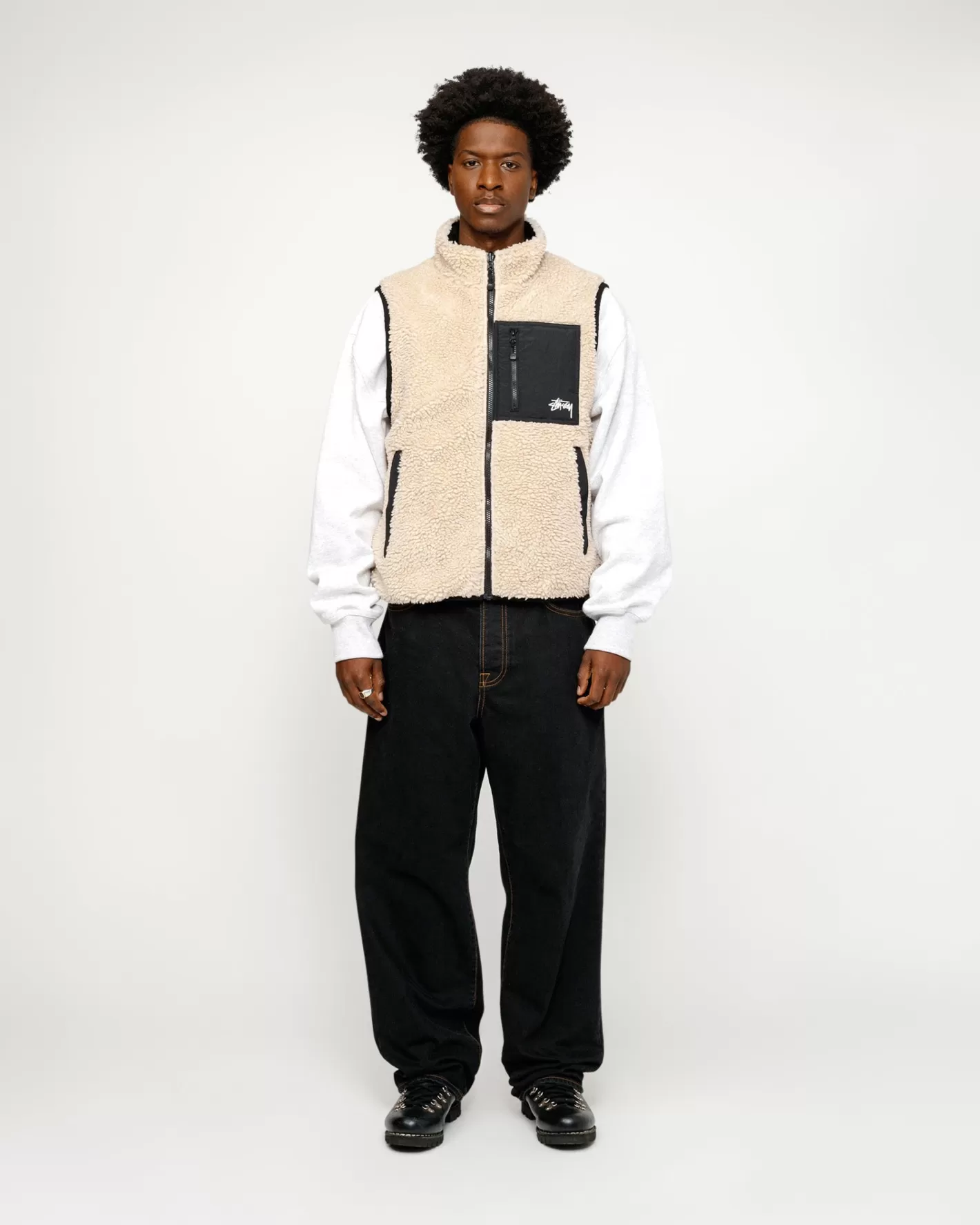 SHERPA REVERSIBLE VEST>Stüssy Best Sale