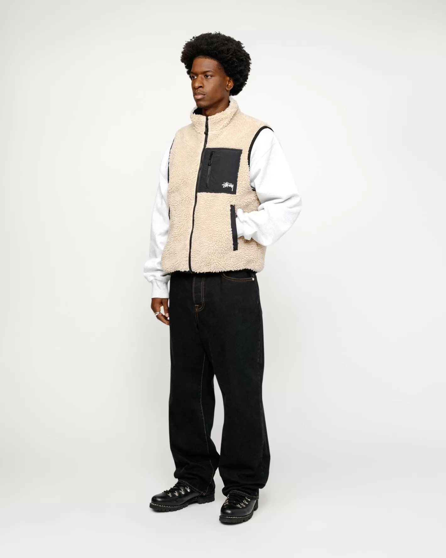 SHERPA REVERSIBLE VEST>Stüssy Best Sale