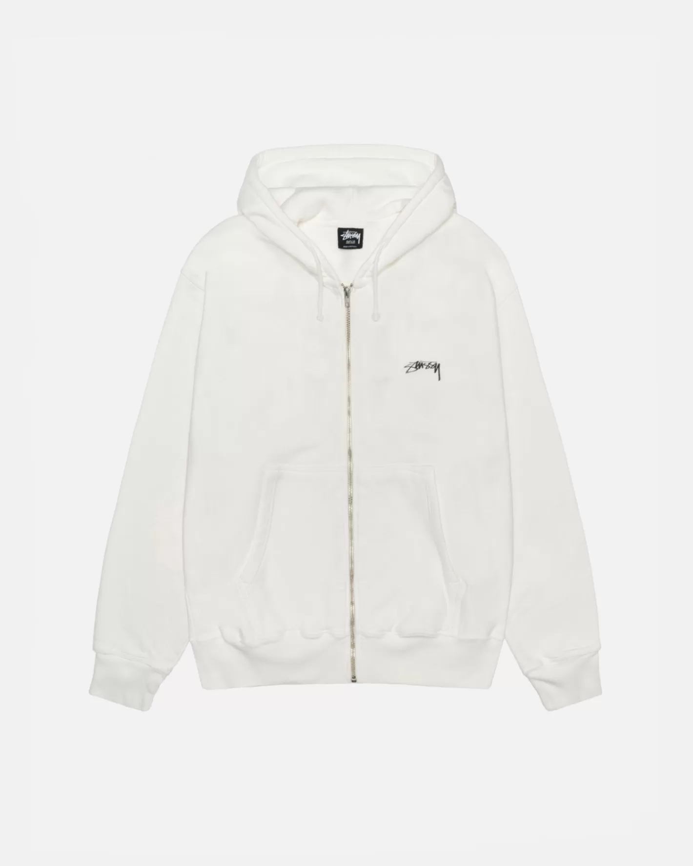 SMOOTH STOCK ZIP HOODIE PIGMENT DYED>Stüssy Clearance
