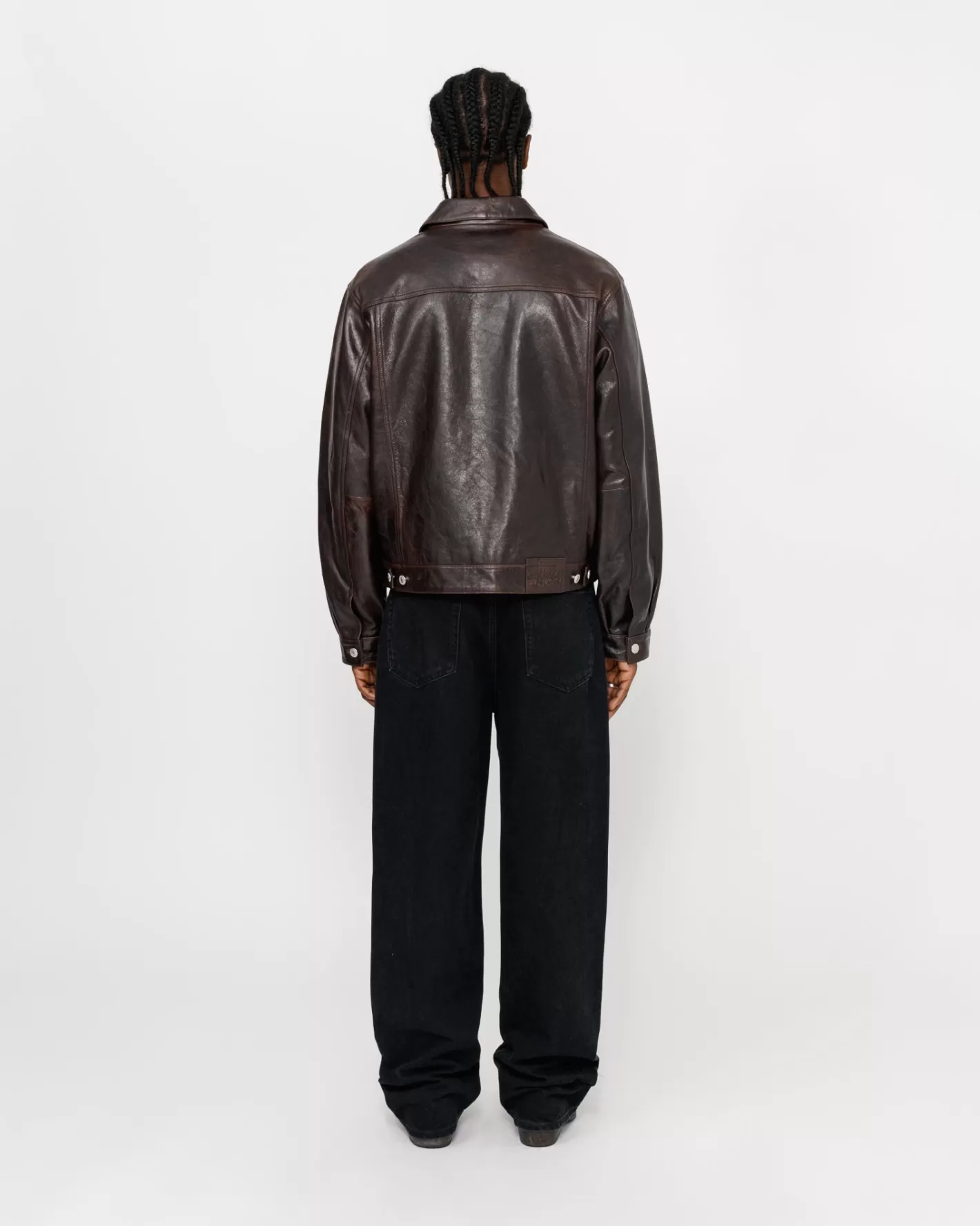 TRUCKER JACKET LEATHER>Stüssy Clearance