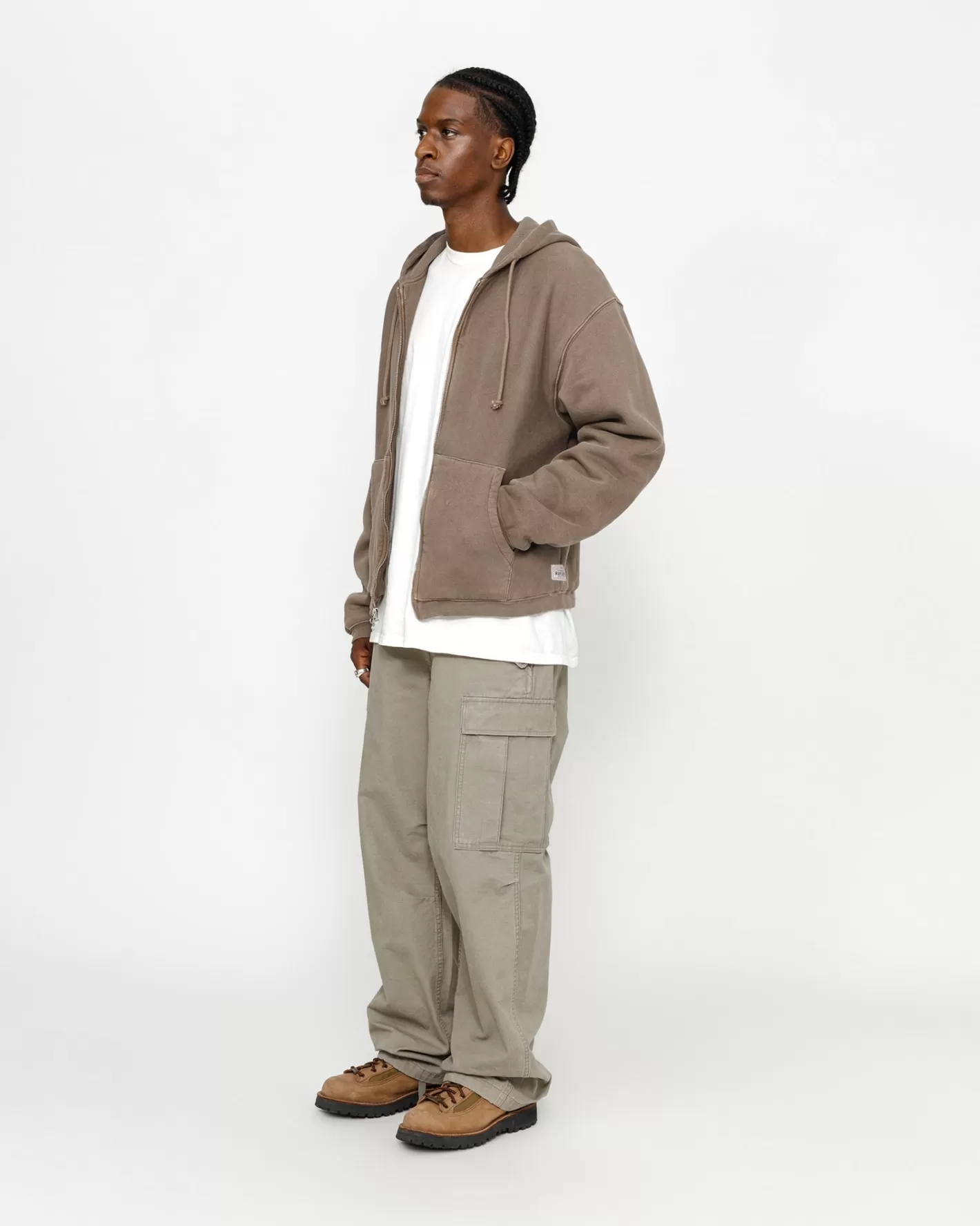 WAFFLE LINED ZIP HOODIE>Stüssy Fashion