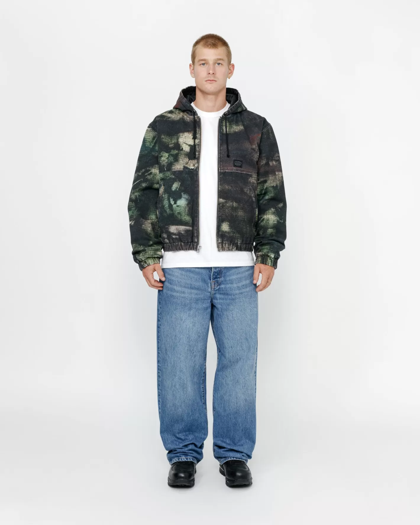 WORK JACKET STENPAT CAMO>Stüssy Cheap
