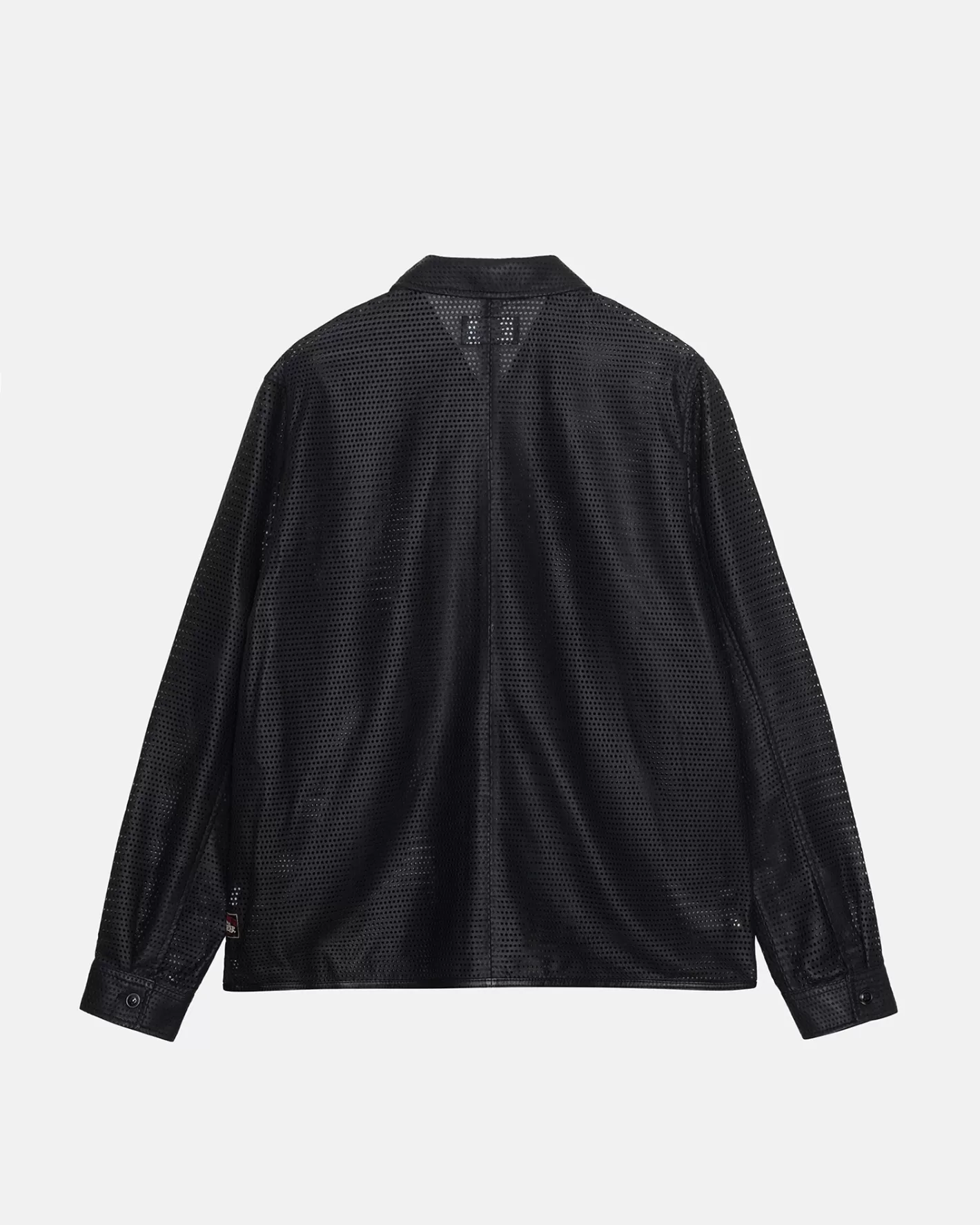 ZIP SHIRT PERFORATED LEATHER>Stüssy New